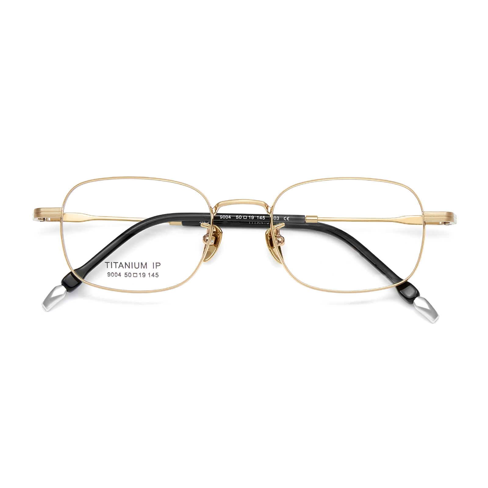 9004 Leveäreunaiset liukumattomat Pure Titanium -lasit