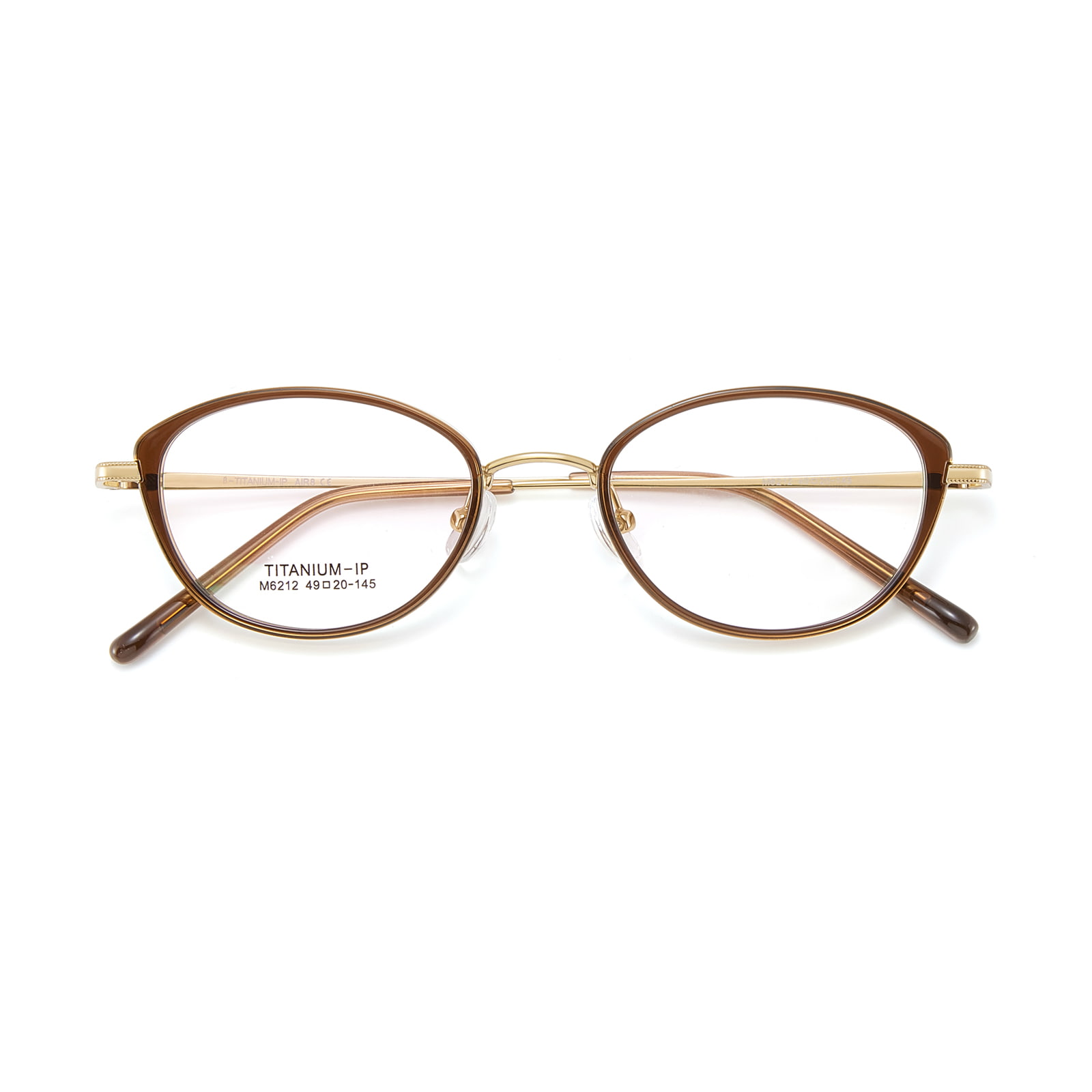 M6212 leveäreunaiset Soft Curve β-titaanilasit