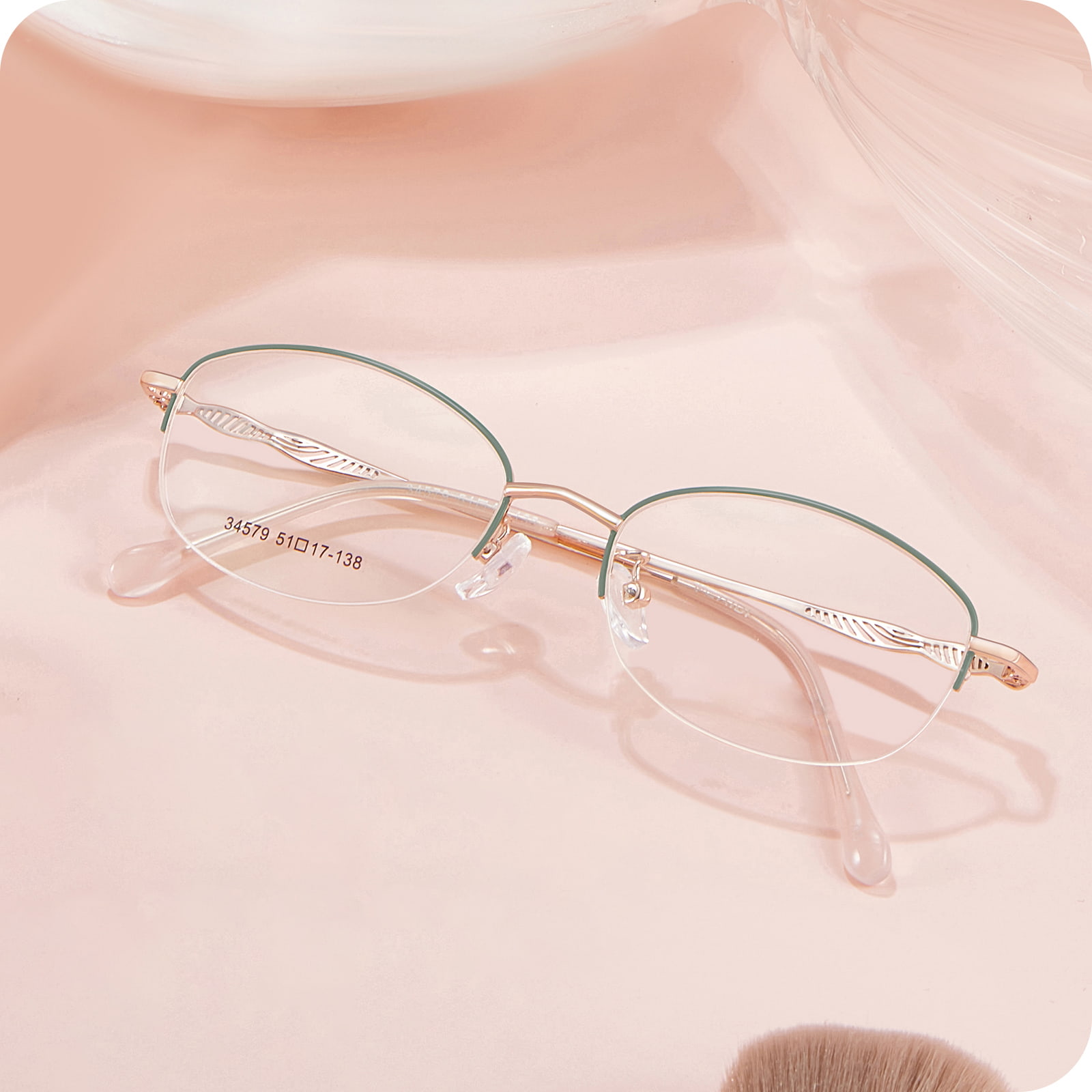 34579 Office Asymmetric Hollow Line metalliseoslasit