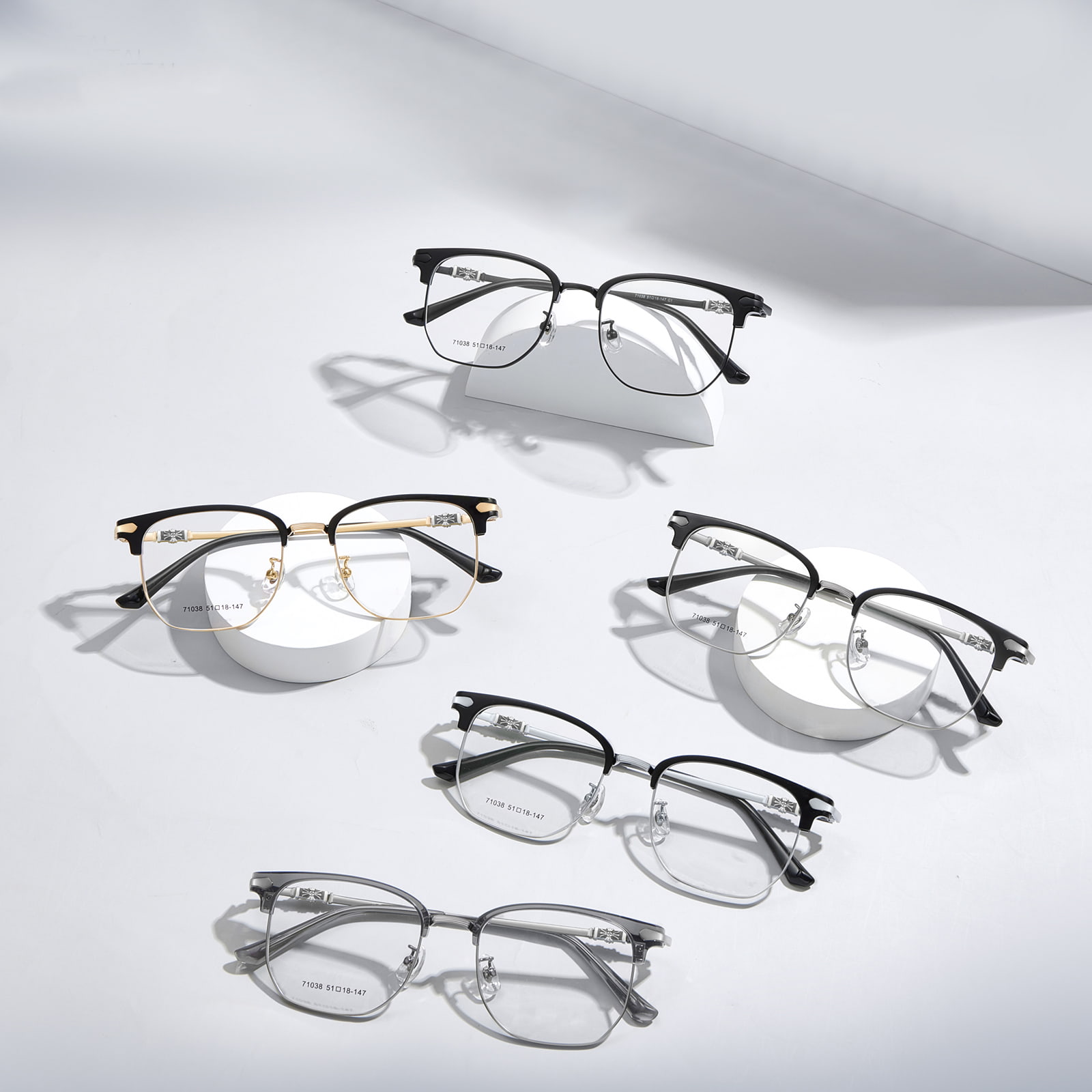 71038 Casual Anti-Eye Fatigue metalliseoslasit