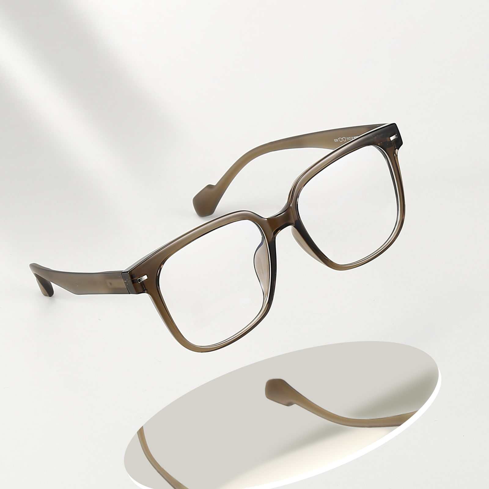 030 Black Frame Hypoallergenic Mukavat TR90 lasit