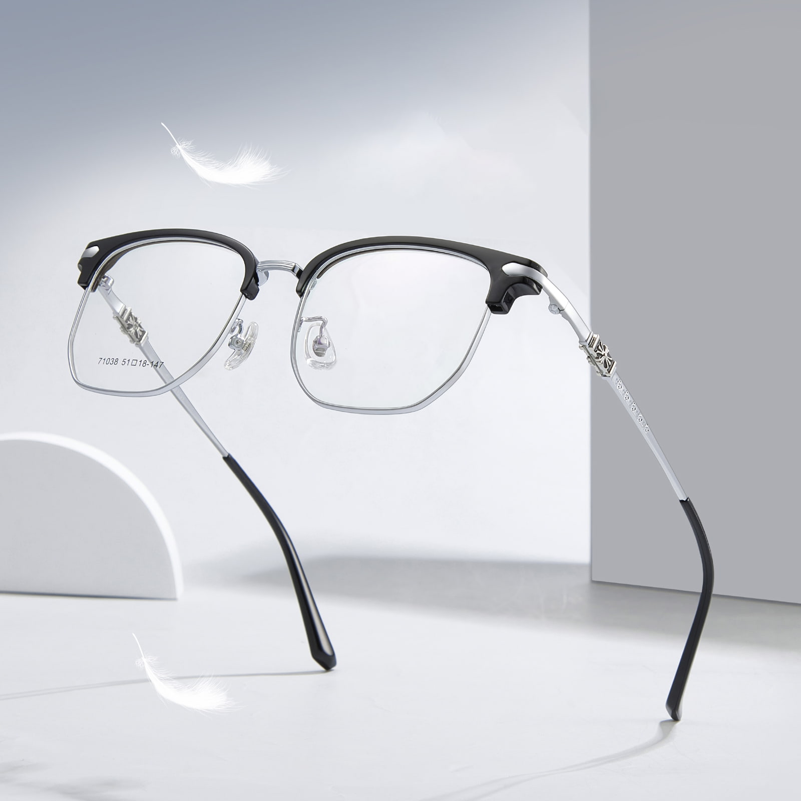 71038 Casual Anti-Eye Fatigue metalliseoslasit