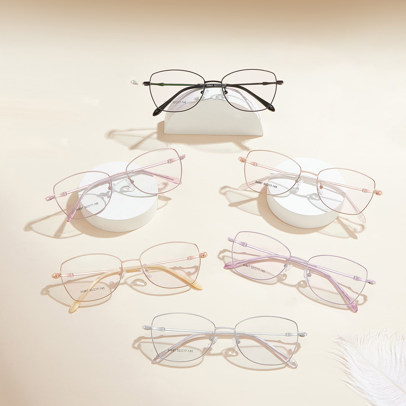 34887 Sweet Hypoallergenic mukavat metalliseoslasit