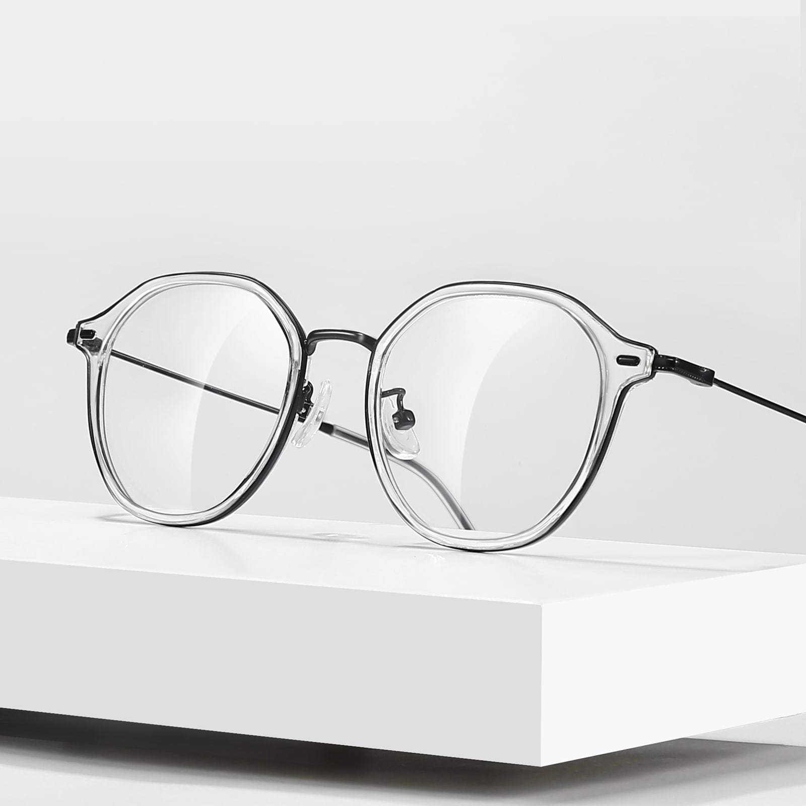 01341 Vapaasti säädettävät kultaiset liimalasit Anti-Blue Light Glasses