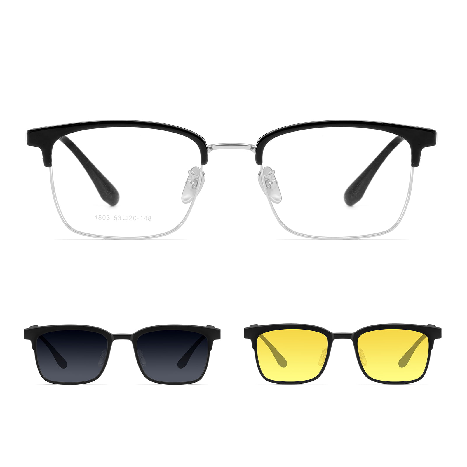 1803 Driving Myopia Sunglasses Strong 3-in-1 magneettisetti