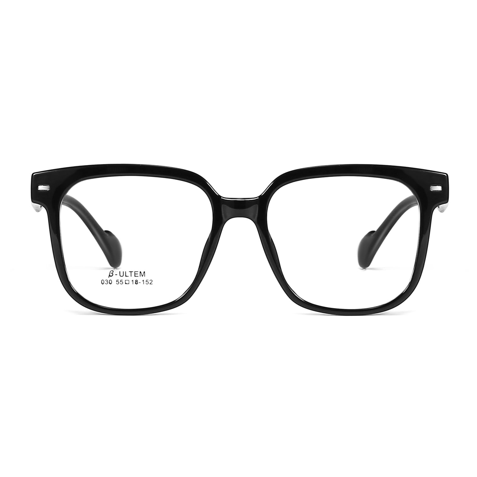030 Black Frame Hypoallergenic Mukavat TR90 lasit