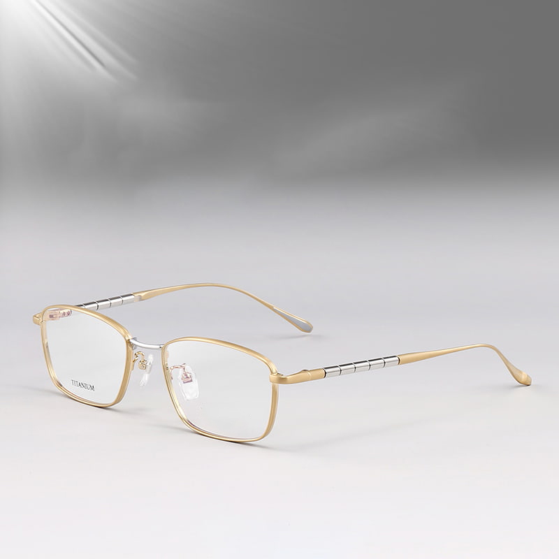 S9072 Pyöreät Bamboo Elite Pure Titanium -lasit