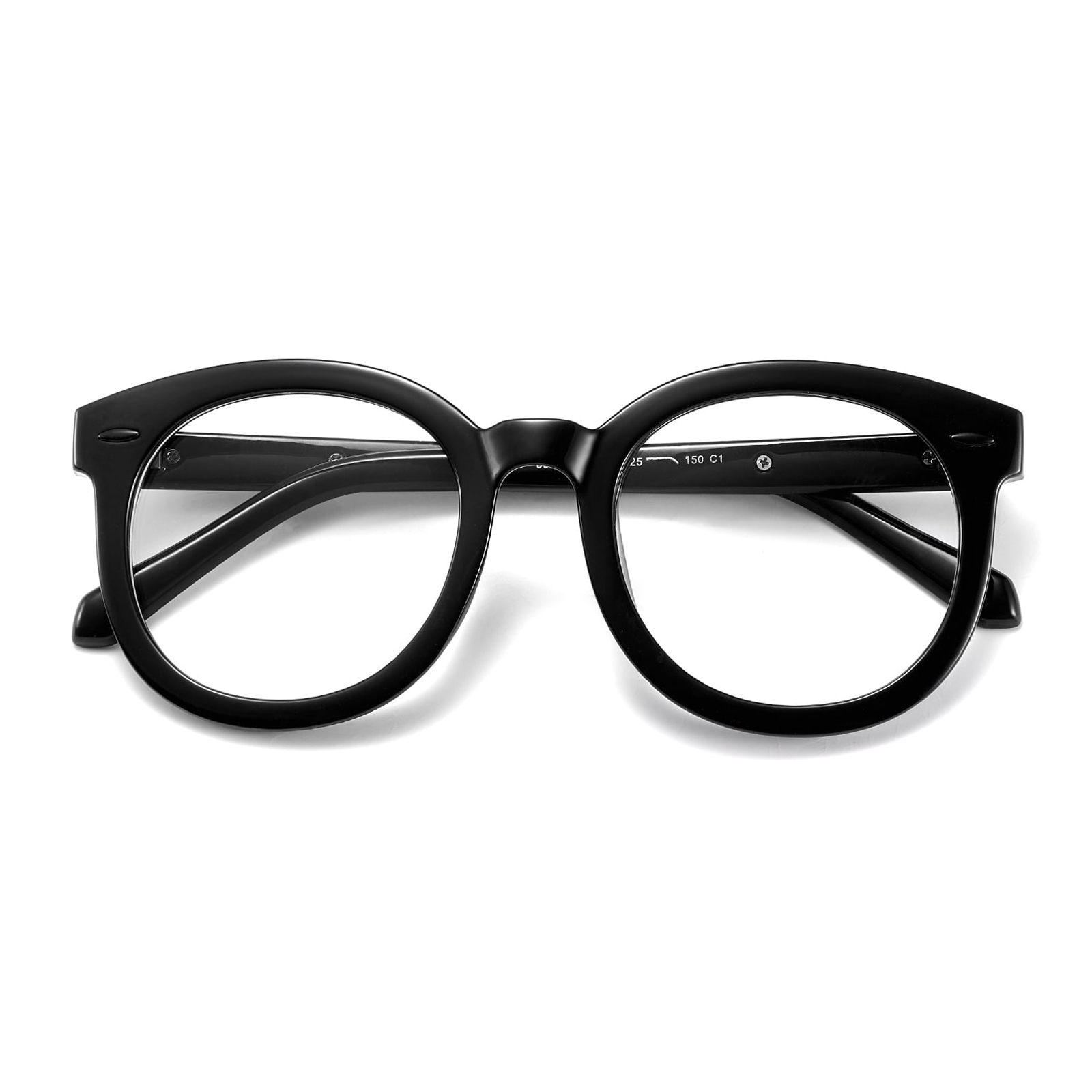 8391 Suuri pyöreä kehys Arrow Temples Anti-Blue Light lasit